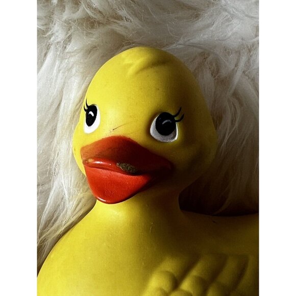 Vintage Knickerbocker Yellow Rubber Duck Duckie Ducky MADE IN THE USA - Picture 4 of 11